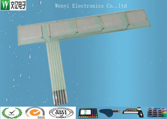 Clavier tactile capacitif flexible avec écran EMI