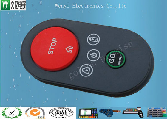 Clavier en caoutchouc de silicone à clé P+R à 40 degrés