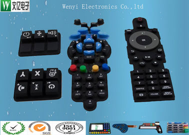 Le clavier numérique en caoutchouc de silicone de clé de P+R 40 degrés avec stérilisent l'huile et Silkscreen la copie adaptée aux besoins du client