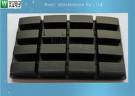 16 clés conductrices noires Matrix clavier numérique en caoutchouc de silicone de 50 degrés