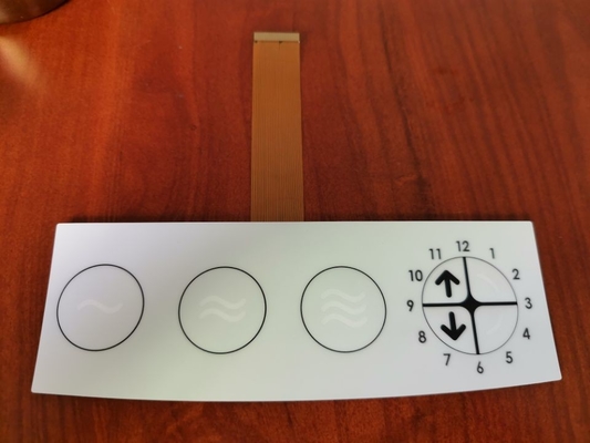 Long clavier numérique de contact à membrane de Zif FPC avec des clés menées du lancement 3 de 1.0mm