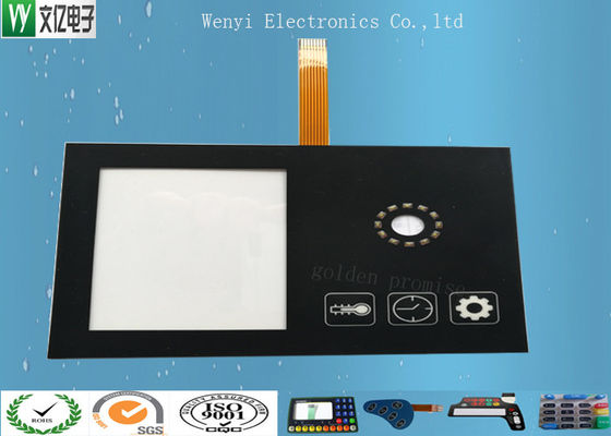 Commutateur de bouton poussoir rigide de membrane de carte PCB, panneau de contact à membrane de FPC
