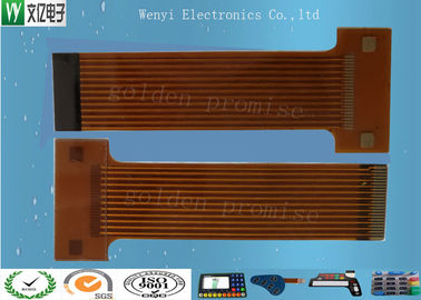 Circuit imprimé flexible du lancement FPC de l'or 2mm d'évier, connecteurs de carte de câble de Silkscreen